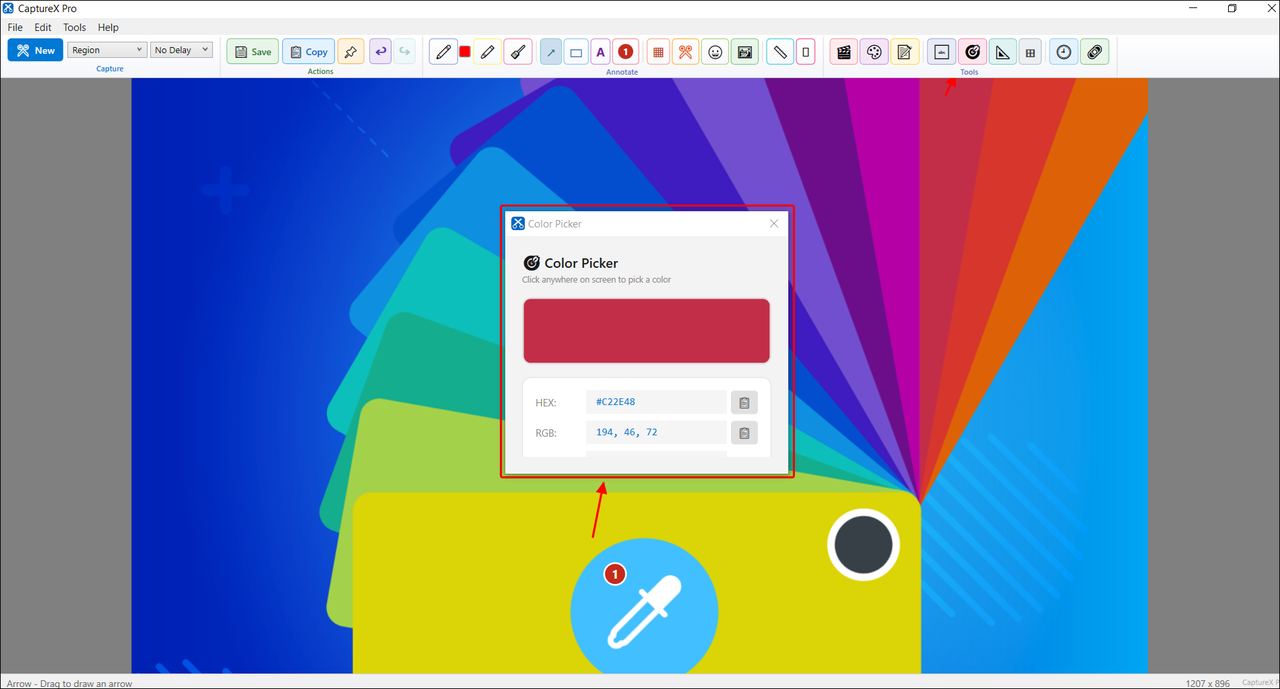 Color Picker — CaptureX Pro